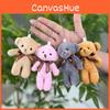 Soft Delightful Short Fur Bear Plush Keyring Perfect For Couples And Adorable Gifts