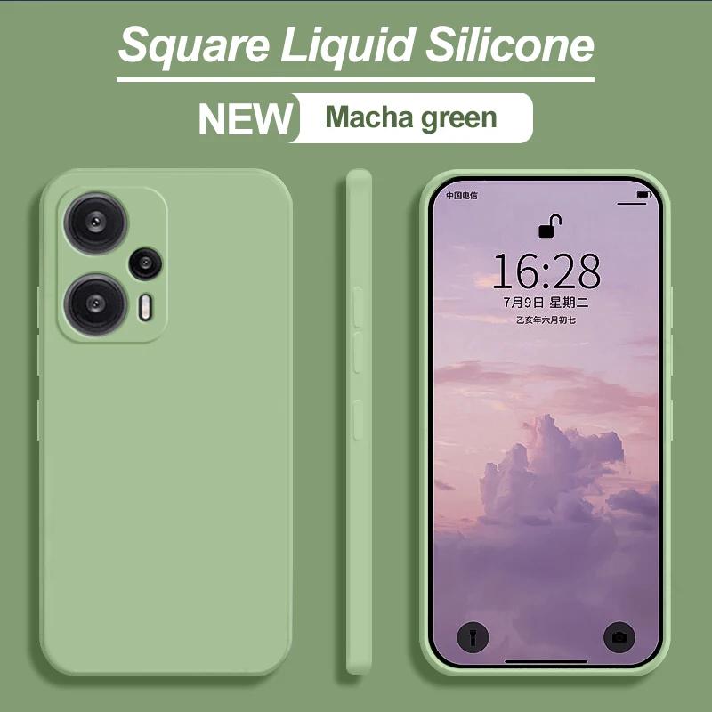 Poco F5 F 5 PocoF5 Pro чехол оригинальный жидкий силиконовый мягкий чехол для Xiaomi Poco F5 F 5 PocoF5 Pro F5Pro 5G противоударные чехлы для телефонов