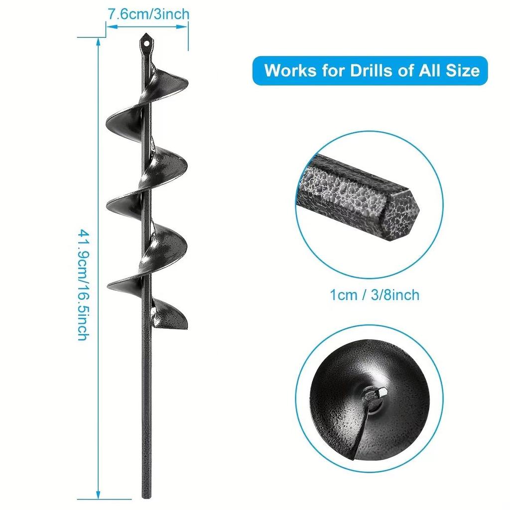 Auger Bits Are Used To Grow 3" Diameter Drill Bits for Growing 3"×9", 3"×16.5", 3"×24" ,220*40mm,220*50mm,300*80mm Bulb Auger St