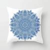 Blue White Porcelain Print Cushions Case Bohemian Style Mandala Geometry Pillows Case Modern Fashion Sofa Chairs Throw Pillows
