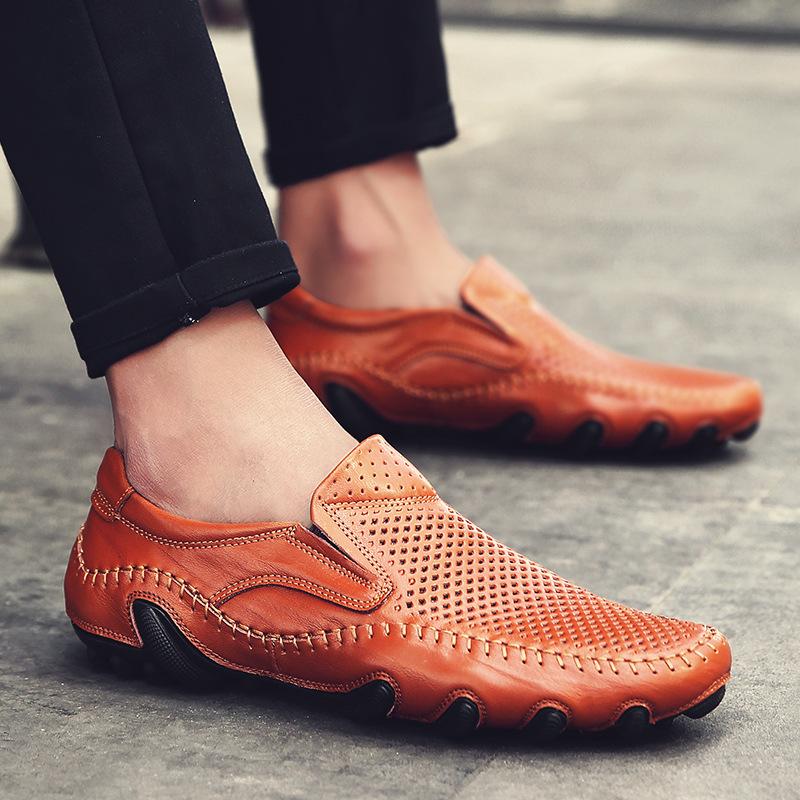 2025 летняя новая обувь для вождения Octopus, мужские повседневные шапки с низким верхом, ленивое вождение