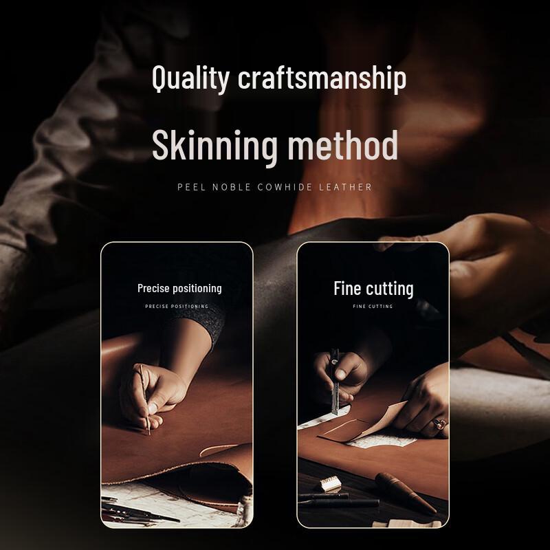 Futing Мужская куртка из натуральной козьей кожи с меховой подкладкой