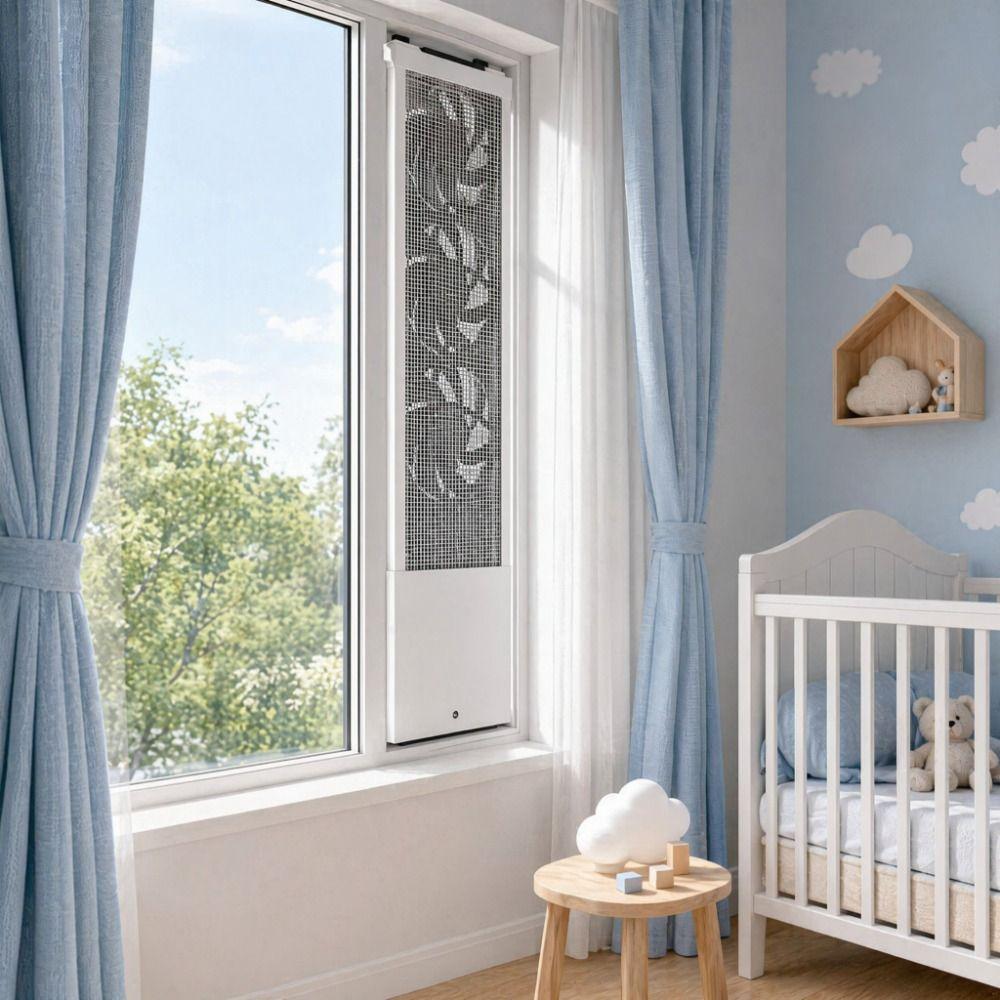 No Installation Window Exhaust Fan WiFi Remote Ventilator Fan Ventilation Fan for US Smoky Space