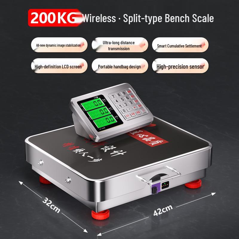 2025 Высокоточные коммерческие электронные настольные весы 300 кг для домашнего использования и уличных торговцев