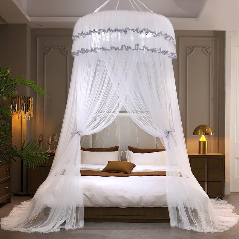 1.2M Children Bed Mosquito Net Girl Round Bed Tent Mosquito Nets Curtain Canopy for Double Bed Mosquito Net Home/Garden