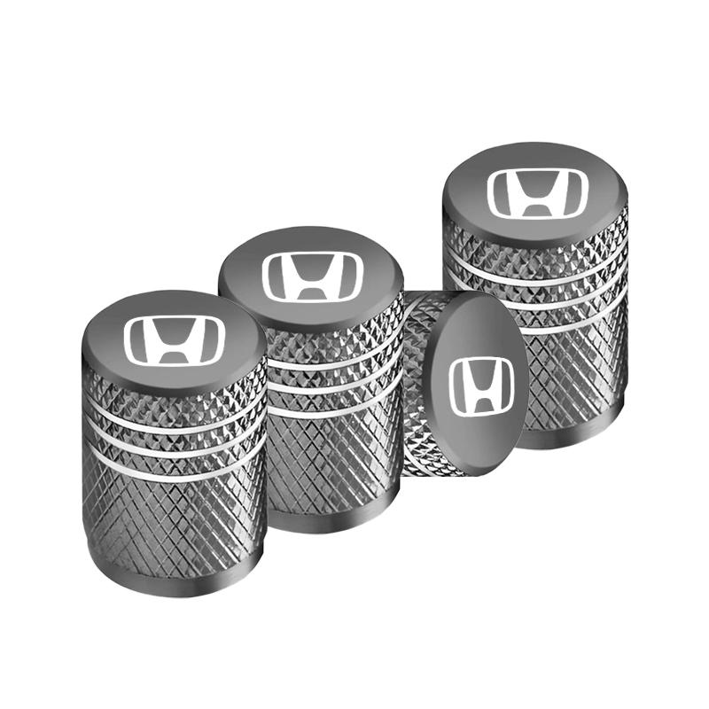 SNUF6 4PC Car Wheel Tire Valve Cap Tyre Stem Protect Cover Accessories For Honda TYPER Civic XR-V HR-V Accord Odyssey Accessories