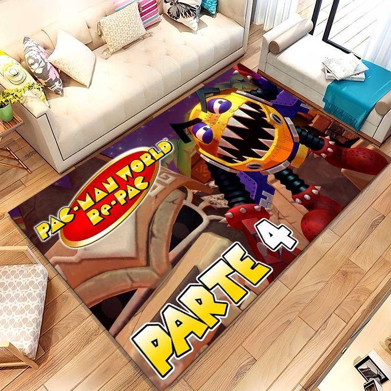 Vintage P-Pacman Pixel Maze Game Soft Non-Slip Large Area Rug for Living Room,Bedroom Playroom Carpet Mat for Sofa,Home Decor