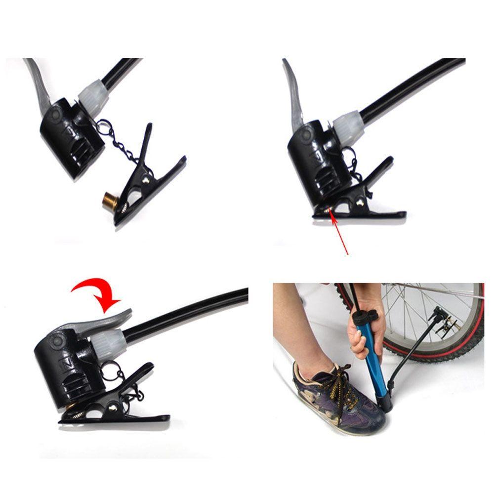 Cycling Tools Multi-use Connector Head Inflator Pump Nozzle/Clips FV AV Valves Tyre Air Pumps
