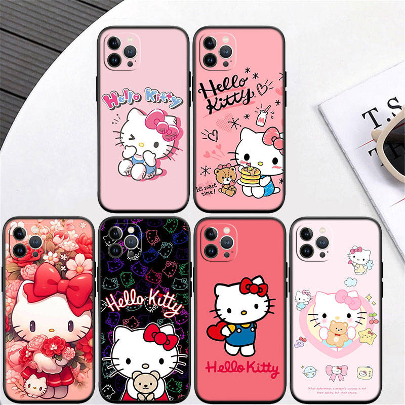Чехол для телефона II8 Hello kitty для Xiaomi Poco C51 C50 C55 C65 C40 F6 F5 X6 X4 X3 X2 M6 M5 M4 M3 M2 F3 F2 F1 12 12X 9T 10T Pro CC9E A3 A2 A1