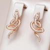 Fashion Golden Snake Drop Earrings for Women Punk Rock Personality Animal Jewelry Party Earrings Accessories