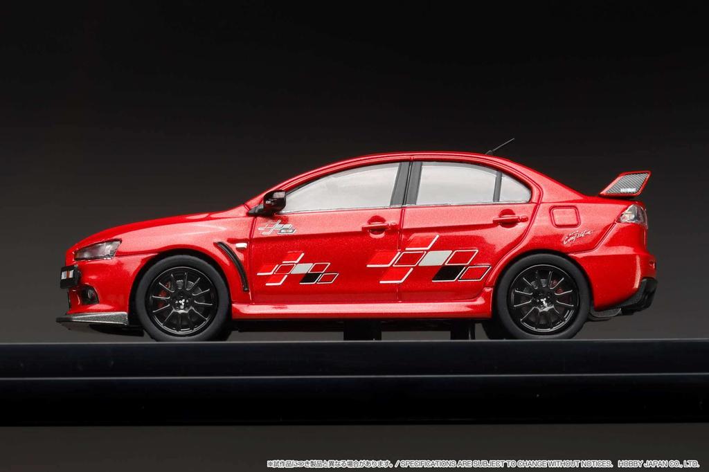 164 Mitsubishi Lancer Evolution 10 Rally Art Красный металлик