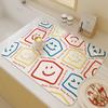 Cartoon Style Minimalist Diatomaceous Earth Drain Mat for Kitchen and Dining Areas Absorbent and Non Slip Mat for Home Use