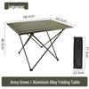ZISIZ Outdoor Portable Aluminum Folding Table