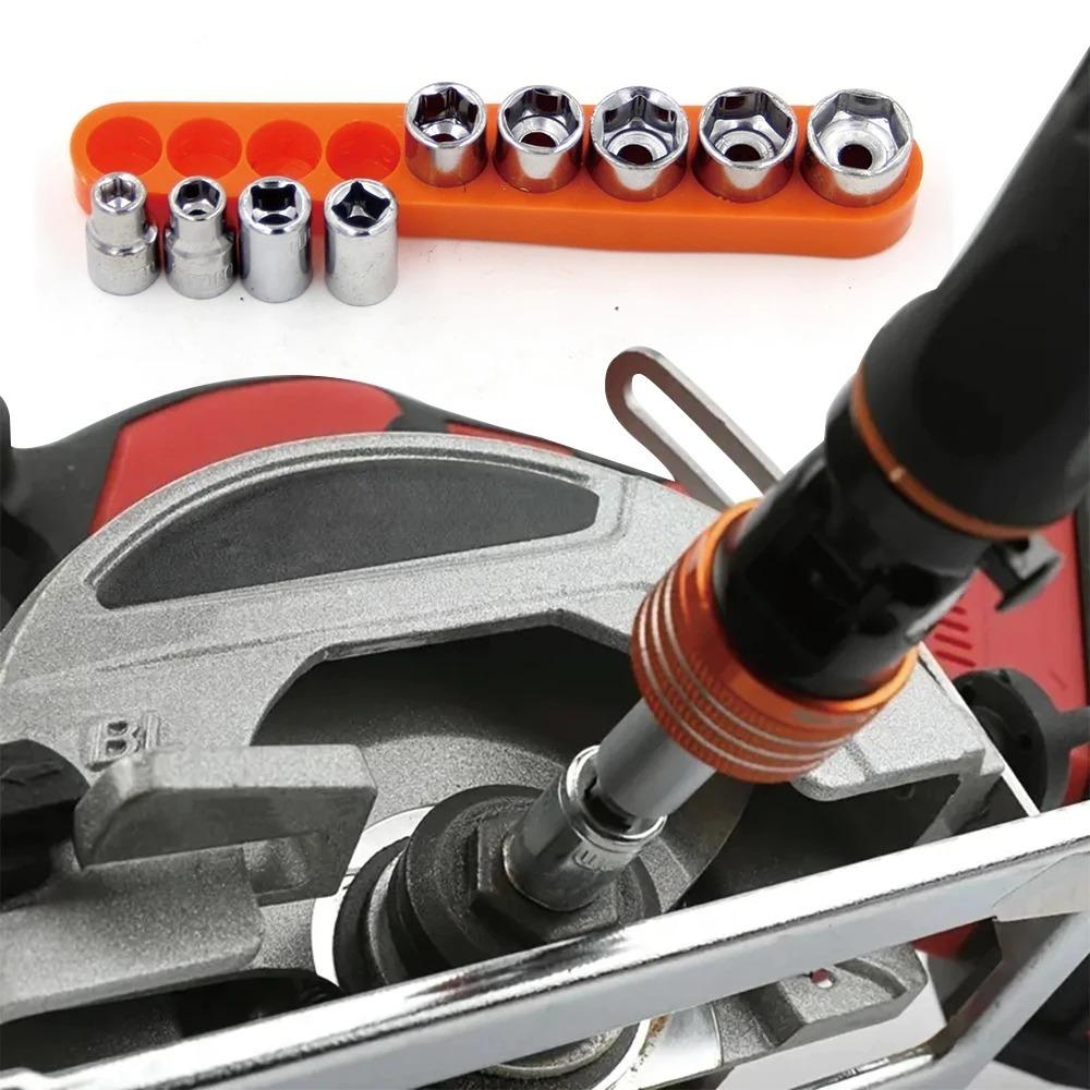 9Pcs 5-13mm Screwdriver Set Hexagon and Plum-shaped Heads Socket Set DIY Auto Repair Household Hand Tools