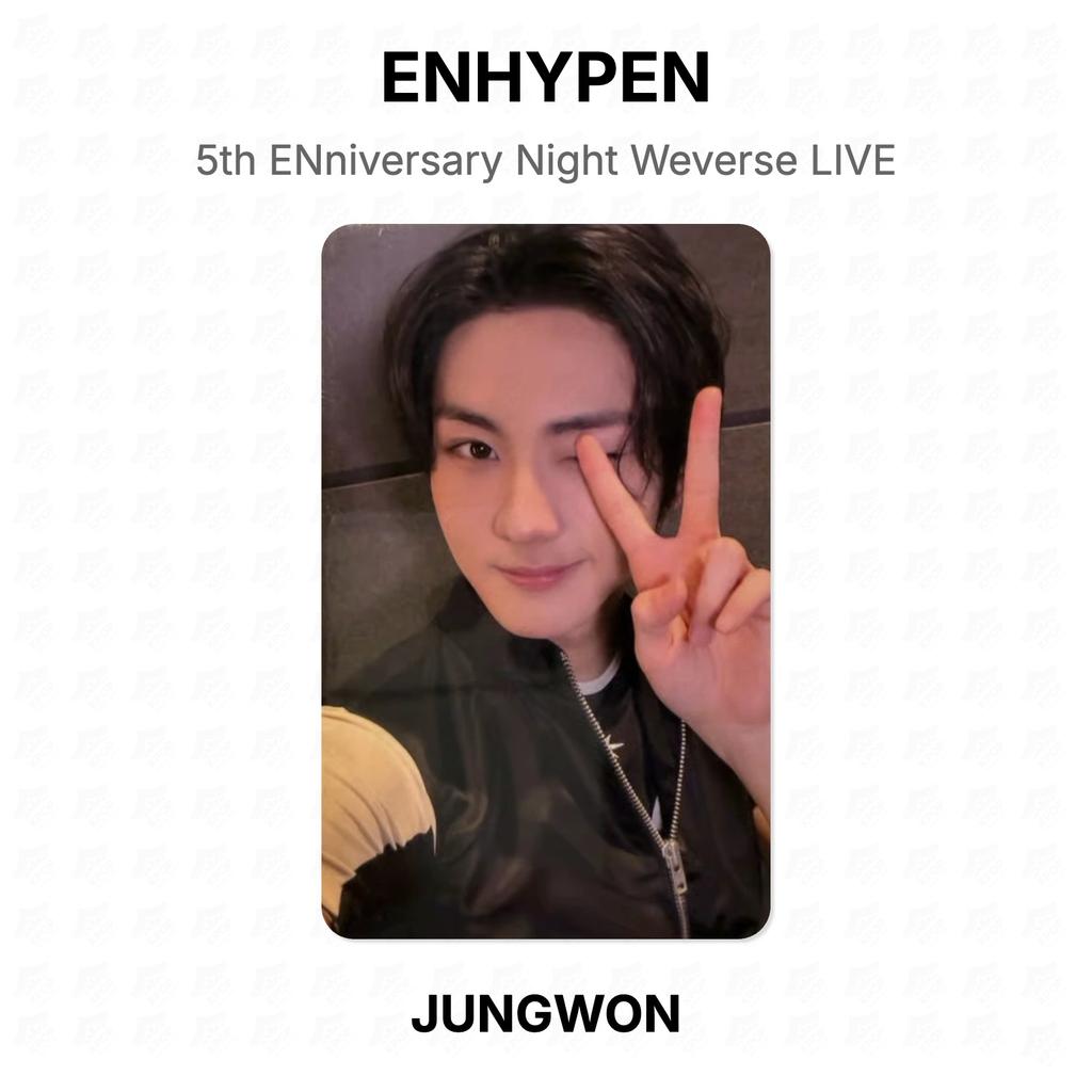 ENHYPEN Официальная фотокарточка Weverse LIVE к 5-летию