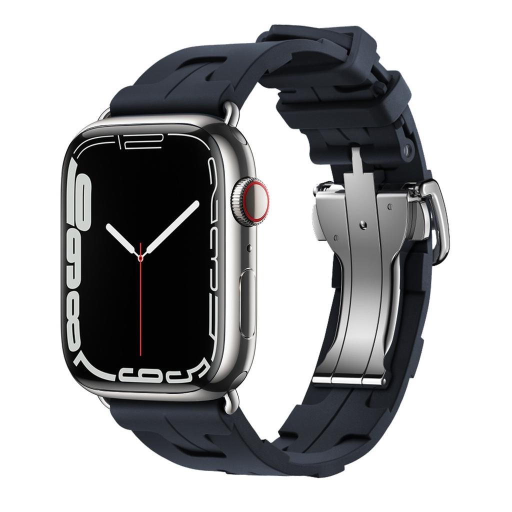 Kilim Single Tour Silicone Strap For Apple Watch Band 44mm 40mm 49mm 45mm 41mm 38 42 bracelet iwatch series 9 se 3 6 7 8 ultra 2