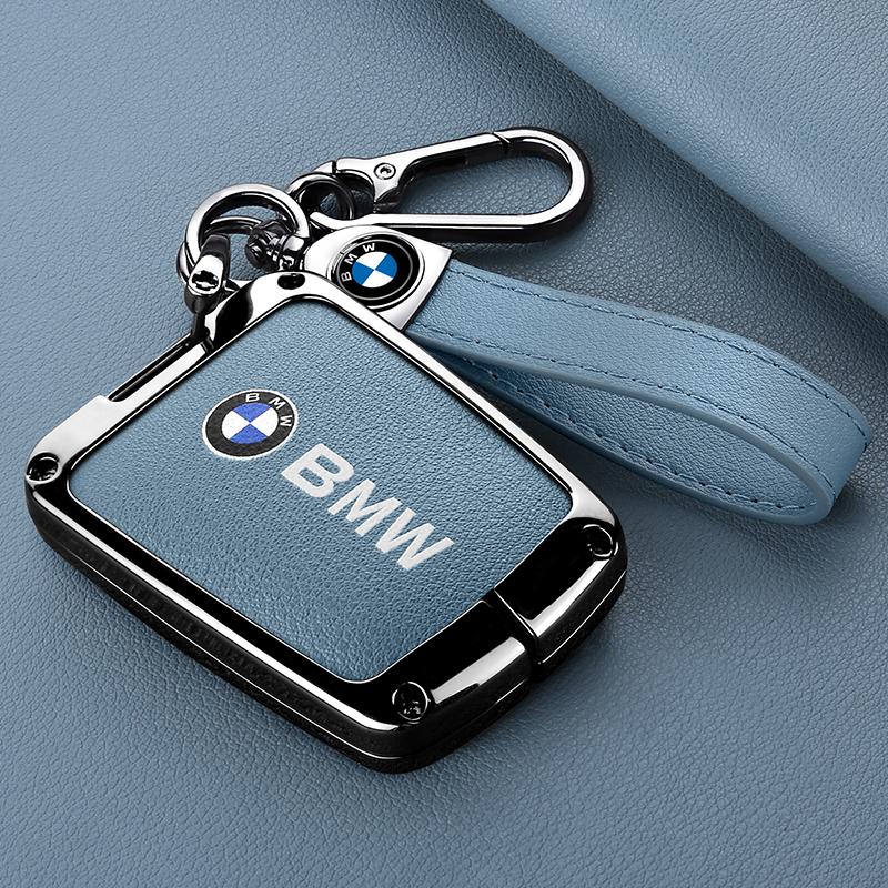 IQJD2 Zinc Alloy Car Remote Key Case Cover Holder Shell For BMW I3 I8 Series 2014 2015 2016 2017 2018 Protection Keychain Accessories