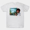 T Shirt Women Bob Ross Harajuku Print Kawaii Tshirt Summer Short Sleeve Female T-Shirt Top Tee