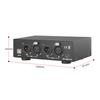 High Stability 48V Phantom Power Supply With XLR Cable 2 Channel  For Condenser Microphone