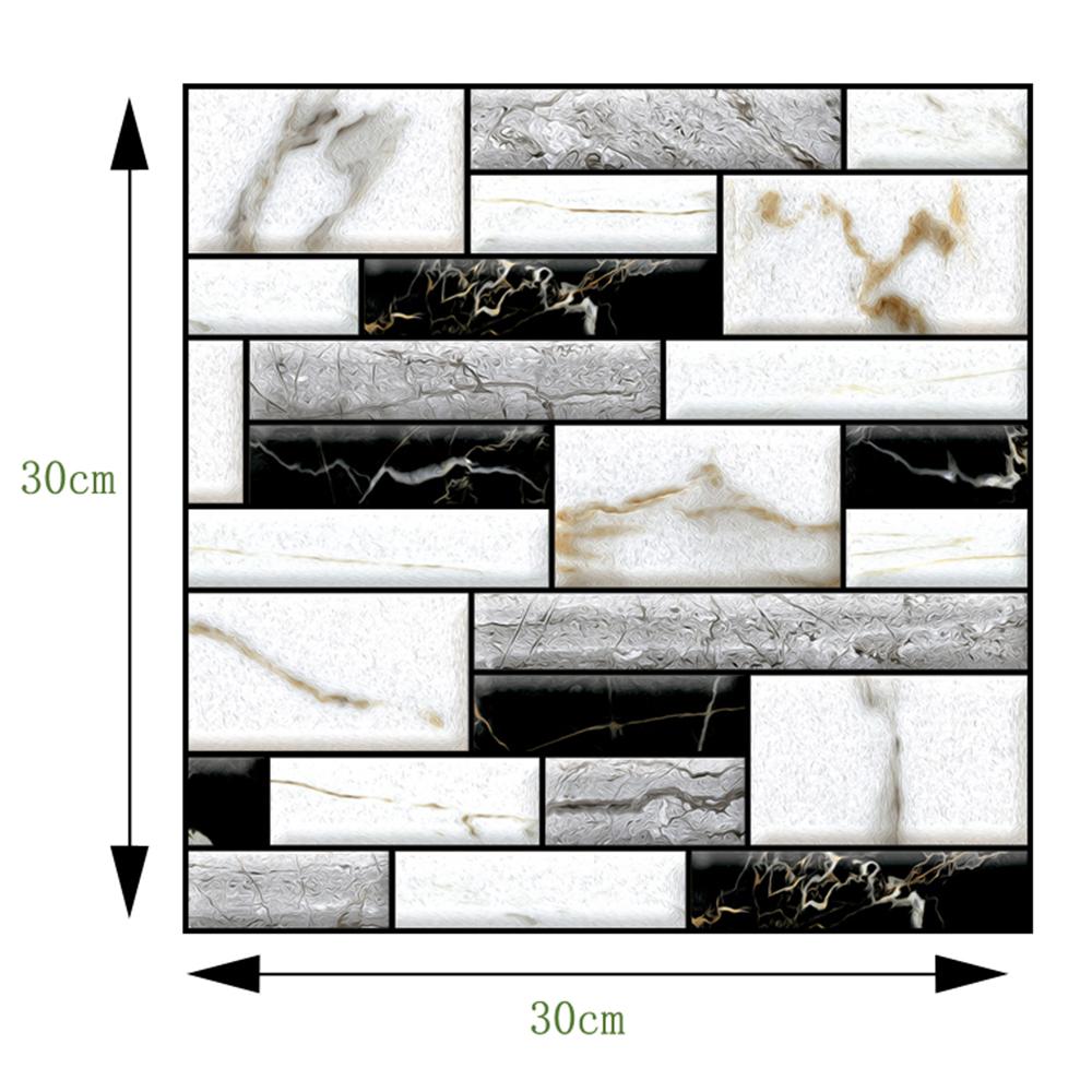 Vintage Self Adhesive Wallpaper Brick Removable 1pc 30*30cm Modern Home Decor Waterproof Wall Covering 3D DIY Wallpapers (509)