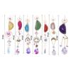 Original Stone Crystal Sun Catcher Natural Wind Chime Pendant Funny Rainbow Maker  Living Room