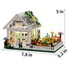 Newest Flower House Mini Building Block Set City Street View Greenhouse Building Blocks Model Kits Birthday Gifts for Children