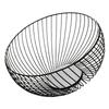 Wire Fruit Basket Metal Bowl Storage Basket Stackable Serving Tray Platter Holders for Snack Vegetables Bread Organizers Black Nice for Home