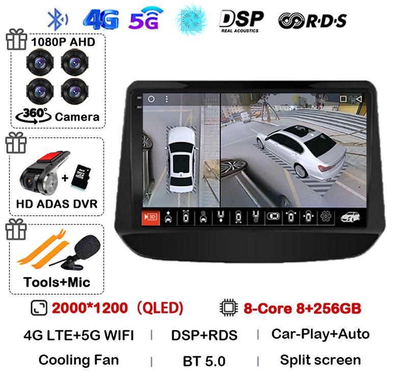 Android 14 Carplay Car Radio For Chevrolet Onix Cavalier 2020 2021-2025 Navigation GPS 4G Multimedia Player Stereo Autoradio DSP