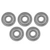 5 Pcs Flange Ball Bearing for Transmission Entertainment Robots Equipments 12x32x10mm 0.5x1.3x0.4in