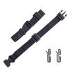 Work Belt, One-Touch, Set of 2, Soft Nylon, Durable, Adjustable Waist Belt, Casual, DIY, Tool Securing, Replacement Plastic Snaps, Multi-Purpos