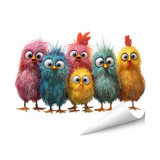 Статические наклейки на окна Смешные мультяшные животные Многоразовые наклейки на окна Водонепроницаемые Съемные наклейки для комнаты Офиса Дома Стеклянных дверей Декор окна