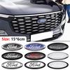 AACW1 15cm ABS Car Front Rear Trunk Badge Emblem Replacement For Ford Focus Mondeo EcoSport Ranger Fiesta Kuga Auto Tuning Accessories