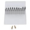 20 Pcs Double Cut Rotary Burr Set 1/8in Shank Tungsten Carbide with 2 Collets for Woodworking
