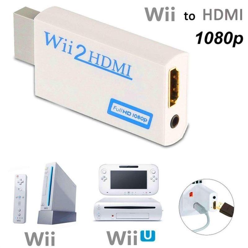Адаптер-конвертер для масштабирования Full HD 1080P Wii в HDMI + аудиовыход 3,5 мм