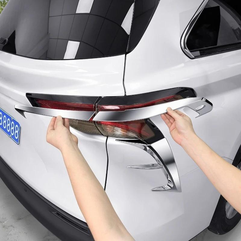 For Toyota Sienna Granvia Tail Light Trim 304 Stainless Steel Anti-Scratch Car Exterior Accessories Anti-Rust Trim Tools