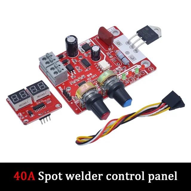 AC9-12V DIY NY-D01 Плата управления 40А/100А Плата управления аппаратом точечной сварки Панель сварщика Регулировка времени, тока Цифровой дисплей