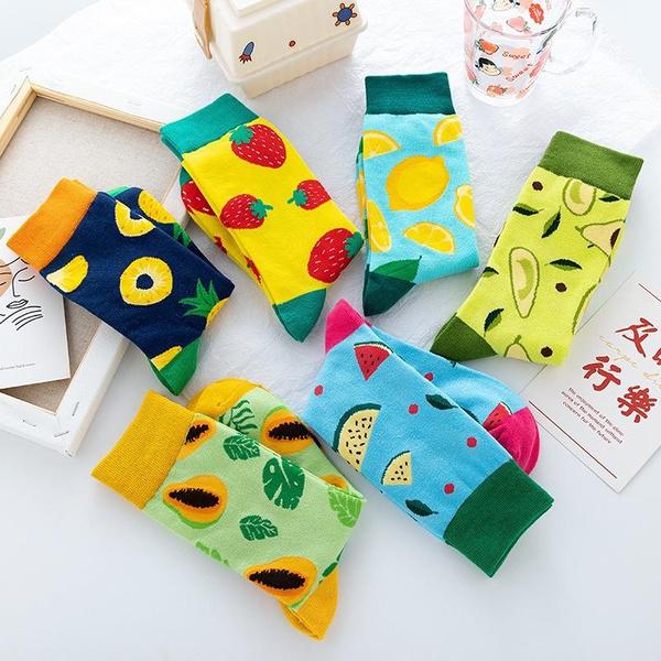 Длинные носки Fun Socks Fruit Pattern для мужчин и женщин EUR SISE 37-44