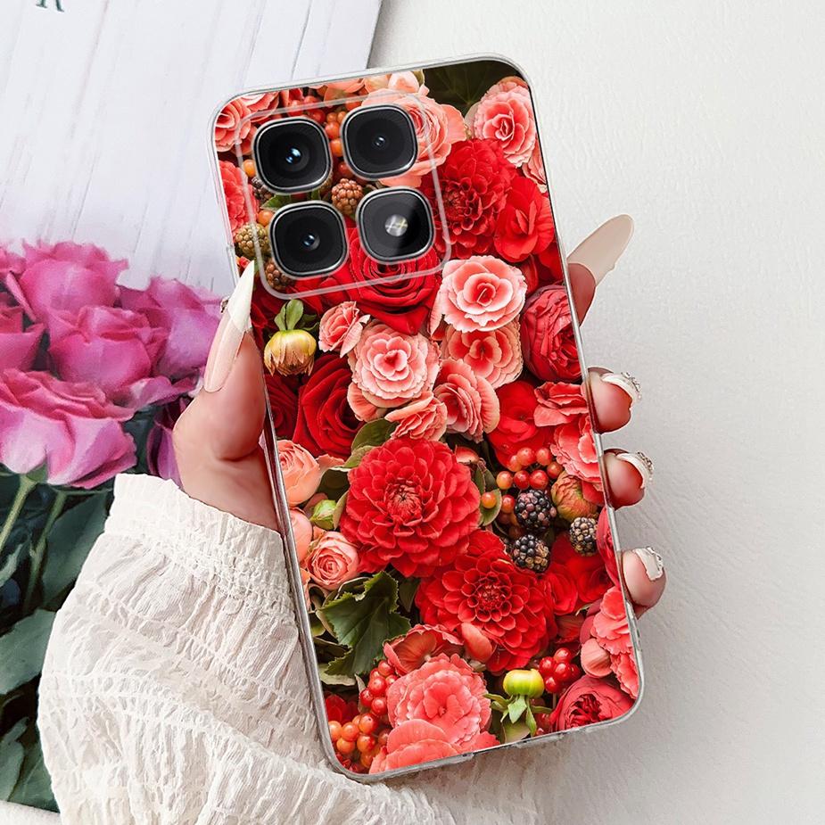 Чехол для Xiaomi 14T Pro 2025 Новый Роскошный Расписной Чехол Прозрачный Силиконовый Чехол для Телефона Для Xiaomi Mi 14T Pro Mi14T 5G Мягкие Fundas Coque