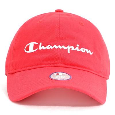 Champion Классическая хлопковая твиловая бейсболка с логотипом, с начесом, алого цвета H0672-040