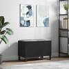 VidaXL Record Cabinet Black 74.5x38x48 Cm Engineered Wood 831733