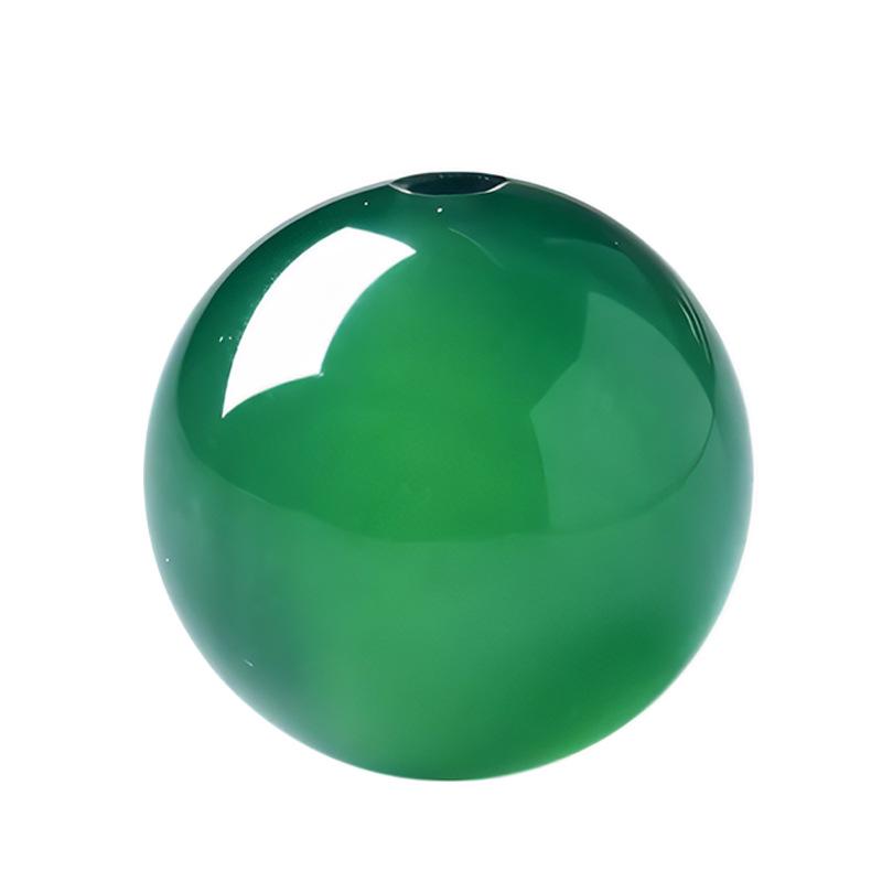 Натуральные необработанные бусины из зеленого агата для изготовления украшений своими руками - Круглые бусины ручной работы