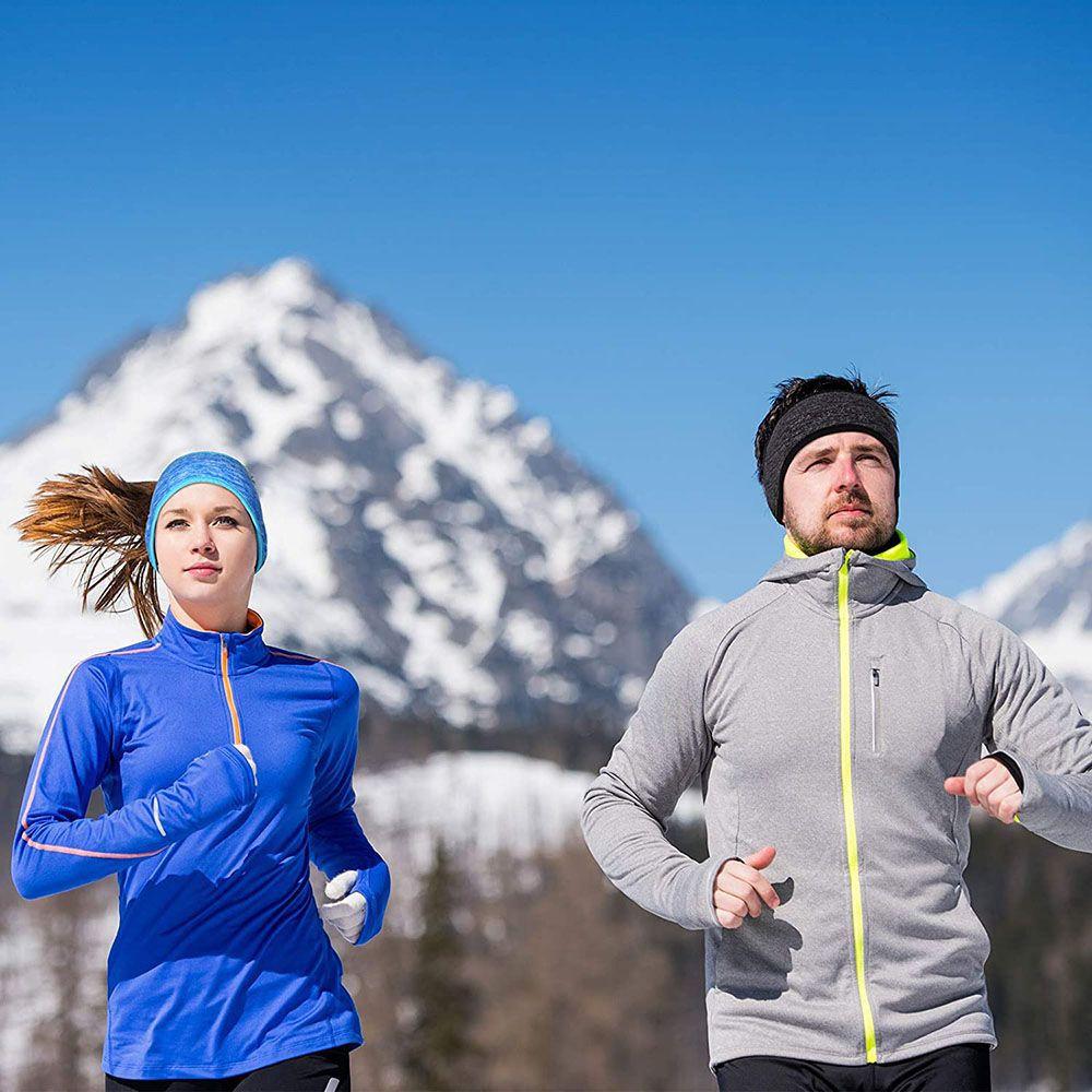 Женская повязка на голову для волос, повязка от пота для бега, зимняя повязка от пота, грелка для ушей, наушники, повязка на голову