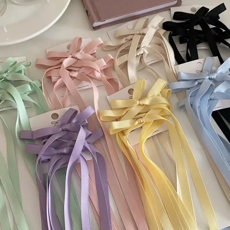 1 пара лент для волос Super Fairy Girl, заколка-бабочка, стример, шпилька, ремешок, двойной хвост, аксессуары для волос