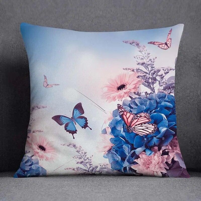 Ретро бабочка квадратная наволочка украшение для дома и офиса наволочка