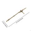 Brass Spear Ornament Figurine 11.7 Cm Long Miniature Collectible Gift Statue for Home Car Shelf