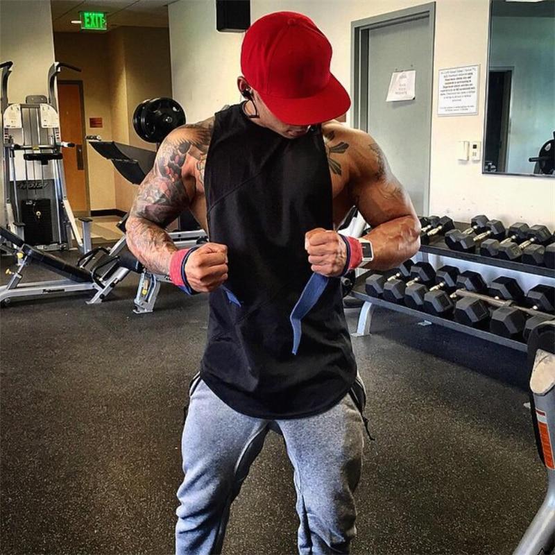 Muscleguys Брендовые модные мягкие мужские майки для спортзала с глубоким вырезом и проймами, сексуальные мужские майки, жилет для фитнеса Xman Muscle Man