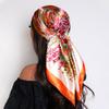 Luxury Silk Scarves Women Luxury Summer Fashion Designer Head/Hair Scarf 90*90Cm Hijab Bandana Cheveux Foulard Femme