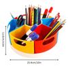 10/12inch 360° Rotatable Art Supply Organizer Creative Pen Crayon Storage Organizer Portable Rotating Storage Caddy Marker Desk