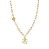 Collier Luxenter Brilliant Zirconia Finition En or Jaune 18K - Fleur