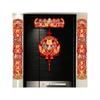 Five Blessings Pattern Spring Couplets Flocking Paper Chunlian Set  Home Door Decoration